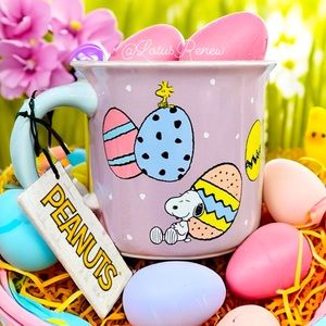 NWT Peanuts Easter Mug featuring Snoopy and Woodstock